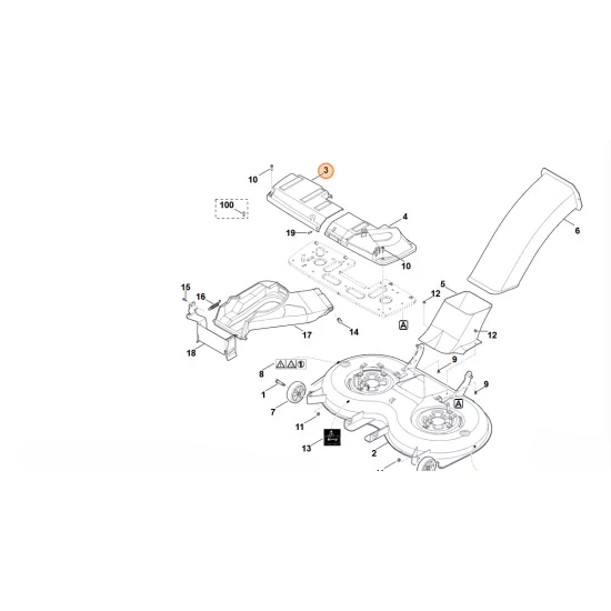 Stihl  Pokrywa ochronna, str. prawa 6170 706 0840